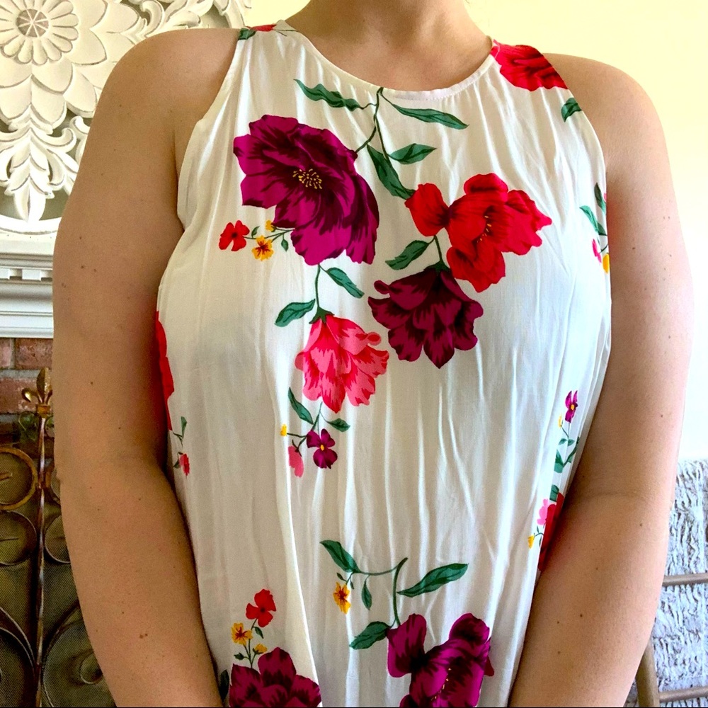 Floral Sleeveless Top XL